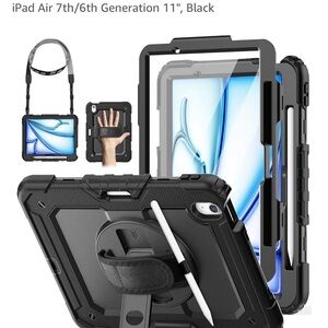 iPad Air 7th/6th Generation 11" Black Protective Case